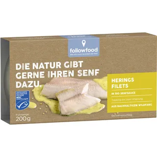 Followfish Heringsfilets in Bio-Senfsauce 1 x 200g