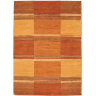 Cazaris Wollteppich , Kupferfarben , Textil , Bordüre , rechteckig , 250x350 cm , Care & Fair , für Fußbodenheizung geeignet, in verschiedenen Größen erhältlich , Teppiche und Böden, Teppiche, Orientteppiche