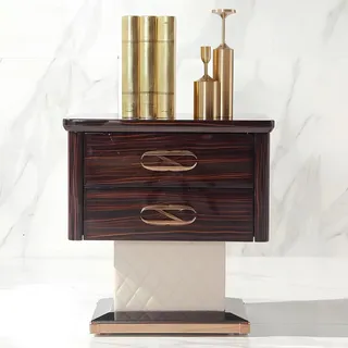 Design Nacht Tisch Tische Konsole Beistell Schlaf Zimmer Original Luxus Konsolen - Braun