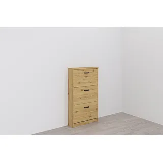 FMD Step 3 58,5 x 0 x 17 cm mit 3 Klappen beige / beige