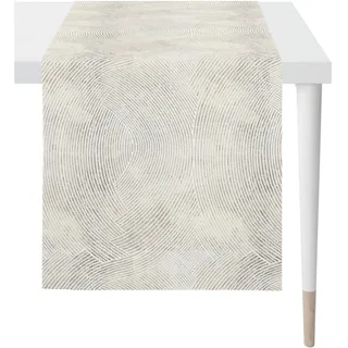 Tischläufer APELT "5470", beige (natur), B:48cm L:140cm, Baumwolle, Polyester, Tischdecken, Tischläufer