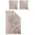 Premium Satin Bettwäsche Paris unifarben beige 155 x 220 cm + 2 x 80 x 80 cm