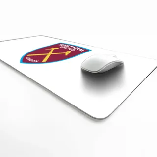 Licensed Décor West Ham United FC – Vinyl-Schreibtischunterlage – Farbwappen auf Weiß – 43 x 90 cm