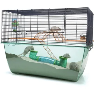 Savic Kleintierkäfig Habitat XL 70 x 37 x 56 cm blau