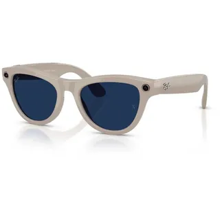 Ray-ban Skyler Meta Gen 2 Photochrome Sonnenbrille - Shiny Chalky Grey - Transitions Sapphire/CAT1-3