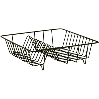 Testrut Geschirrabtropfkorb 35 x 9,5 x 34 cm Farbe Schwarz