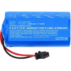CoreParts Battery for Ecovacs Vacuum, Staubsauger + Reiniger Zubehör, Blau