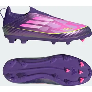F50 League Laceless FG/MG Purple / Cloud White / Lucid Lemon 31,5