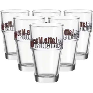 LEONARDO Becher Solo Latte Macchiato Glas 0,41 l 6-tlg.