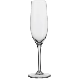 Leonardo Ciao+ Sektglas 6er Set, Prosecco-Gläser mit gezogenem Stiel, spülmaschinenfeste Sekt-Kelche, Höhe 22,5 cm, 190 ml, 061445