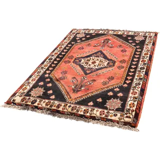 morgenland Orientteppich »Perser - Nomadic - 147 x 110 cm - dunkelblau«, rechteckig, 10 mm Höhe, Wohnzimmer, Handgeknüpft, Einzelstück mit Zertifikat, blau