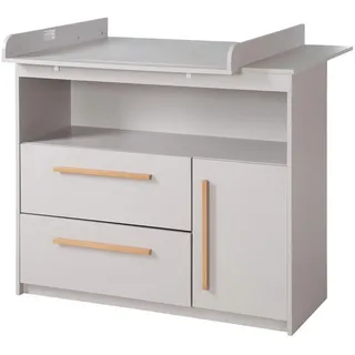 Roba Wickelkommode Lea , Grau , Holzwerkstoff , 2 Schubladen , Rechteckig , 107x98x75 cm , Babymöbel & Kindermöbel, Babyzimmer, Wickelkommoden & Zubehör, Wickelkommoden