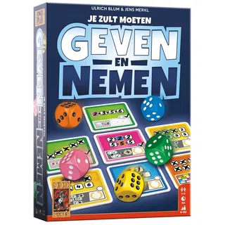 999 Games - 999-GEV01- Geben und Nehmen Würfelspiel - ab 8 Jahren - Eines der besten Spiele des Jahres 2020 - Ulrich Blum & Jens Merkl - Rollen und Schreiben - für 1 bis 4 Spieler