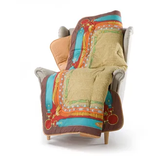 Caleffi Kuscheldecke, Baumwolle, Gold, 130x170 cm