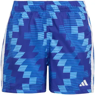 adidas Football-inspired Graphic Swim Shorts Kids, Lucid Blue/White, 13-14 Years