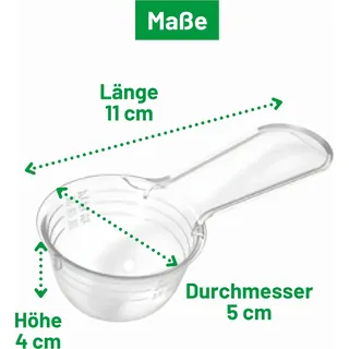 Novaliv 30g Messlöffel robuster Kunststoff  Germany präzise Dosierung von Pulvern und Flüssigkeiten für Küche Fitness Haushalt Perfekt für Kaffee Pulver Waschpulver Scoop Dosierhilfe