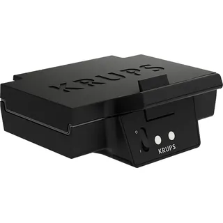 Krups FDK461 Sandwichmaker – Dreiecks-Sandwichtoasts, Keramik-Antihaftplatten, 850W, extra tiefe Form für leckere Gourmet-Sandwiches, schnelles Erhitzen, platzsparend, Standard, schwarz