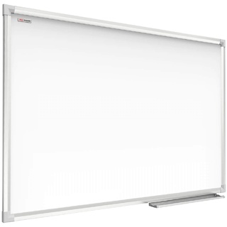 ALLboards Magnetisches Whiteboard 120x90cm Magnettafel mit Aluminiumrahmen A7 + Stifteablage, Trocken Abwischbar