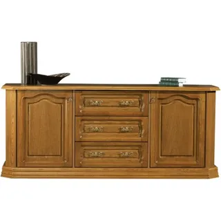 Landhaus Kommode Kommoden Schrank Kommodenschrank Sideboard Möbel Holz Sideboard - Braun