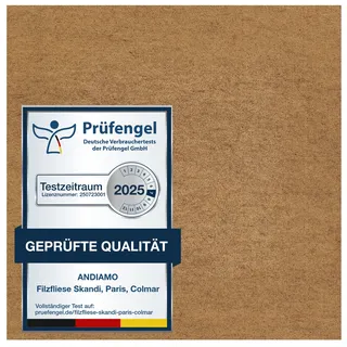 Teppichfliese ANDIAMO "Skandi, selbstklebend, Gesamthöhe 4 mm", beige, B:40cm H:4mm L:40cm, Polypropylen, Teppiche, Teppichfliese, 40x40 cm, 25 Stück (4 qm), 50 Stück (8 qm) oder 100 Stück (16 qm)