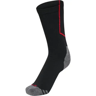 hummel hummel, hmlPRO TRAINING SOCKS LOW, BLACK/TRUE RED, 27/30