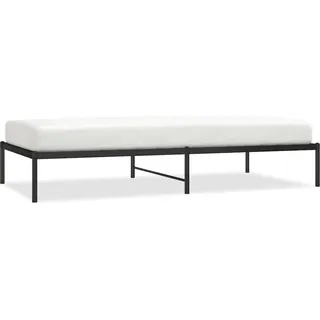 vidaXL Bettgestell Metall Schwarz 100x200 cm - Schwarz