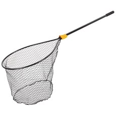 Frabill Unisex-Erwachsene Rabill Schutznetz mit Schiebegriff Fischernetz, Schwarz/Gelb, Hoop Size: 20" X 23" | Sliding Handle: 36"