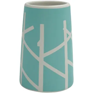 MSV Vaso weiß und blau Tree, Ø7,5 x 11