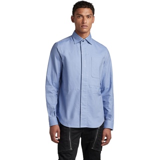 G-STAR RAW Herren Secret Utility Reg Hemd, Mehrfarben (dk LAPO Blue/Magnesium Oxford D21085-C895-D495), M