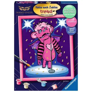Ravensburger 28798 Monsterchen - Malen nach Zahlen für Erwachsene, Ideales Malergebnis durch hochwertiges Künstlerzubehör, ohne Rahmen, Bekannt aus The Masked Singer