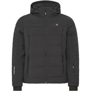 Skijacke NORTH BEND "Skijacke NBMarina W SKI W-PRO 8.000 mit wasserdichter Beschichtung", Damen, Gr. 42, schwarz (phantom), Obermaterial: 100% Polyester PES., Jacken Skijacke