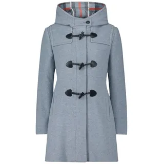 GIL BRET Dufflecoat mit Kapuze in Bright Blue Melange | Gr.: 38