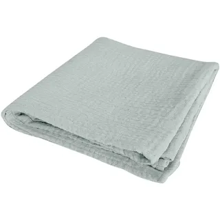 Spannbettlaken, 100% Baumwoll-Gaze, 60 x 120 cm, Seladon