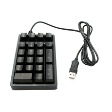 System-S Numpad Ziffernblock 21 Tasten USB 2.0 Typ A mechanische Tastatur mit LED RGB Backlight