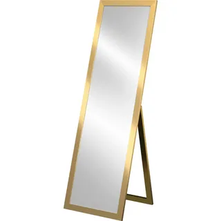 Dekospiegel , Goldfarben , Holz, Glas , rechteckig , 46x146 cm , Fsc, Made in Eu , Ganzkörperspiegel , Kleinmöbel