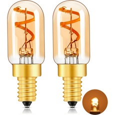 Century Light Glühbirne E14 LED Vintage 1W Nachtlicht Leuchtmittel Ersatz 10Watt 100Lumens Glühlampen, 2200K Ultra Warmweiß für Dekorative Umgebungsbeleuchtung,2 Stück