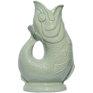 Gluckigluck Karaffe mit „Gluck-Gluck“-Geräusch 27,5/17/9,5 cm , Salbeigrün , Keramik , Tiere , 1.2 L , Organisch , handgemacht , Geschirr, Kannen & Karaffen, Wasserkaraffen & Krüge