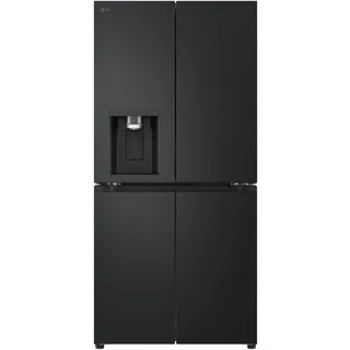 LG GML861EPPE Side by Side Slim Kühlschrank, Klasse E, 506 L, Multi-Door Kühlschrank mit Gefrierfach, Eis-, Crushed Ice- Wasserspender mit UVnano, Total NoFrost, Smart Inverter Kompressor, Wi-Fi