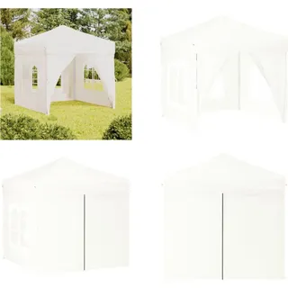 vidaXL Partyzelt Faltbar mit Seitenwänden Weiß 2x2 m - Partyzelt - Partyzelte - Pavillon - Pavillon - Weiß