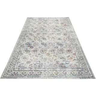 Wecon home Outdoorteppich »Geneva« rechteckig 4 mm Höhe wetterfest und farbecht im Antik Design für Balkon, Küche, Wohnzimmer, bunt