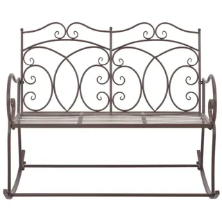 vidaXL Gartenbank 104 cm Eisen Antik Braun - Braun