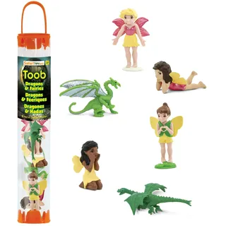 Safari TOOB Designer Fairies and Dragons | Vier Feen- und Zwei Drachenfiguren | Ungiftig und BPA-frei | Für Kinder ab 3 Jahren geeignet Ltd