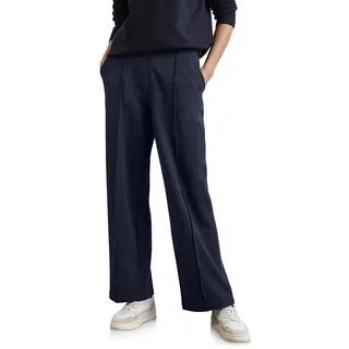 STREET ONE Damen A378284 Hose Im Casual Fit, Deep Blue, 40W / 30L EU