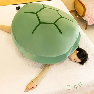 Artisanal Habitat Wearable Schildkröte Shell Plüsch Kissen, Weiches und Gemütliches, Einzigartiges Form Tragbares Kissen, Cosplay Kostüm Home Decors Geschenke (100cm)