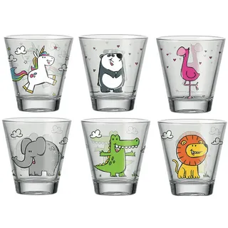 LEONARDO Kinderbecher Bambini Glas 0,215 l 6-tlg.