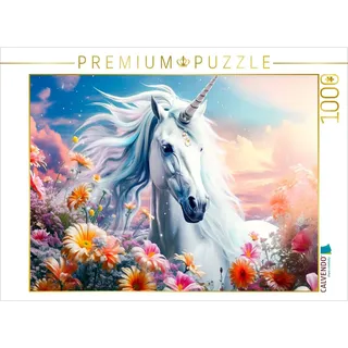 CALVENDO Puzzle EIN Motiv aus dem Kalender Einhorn und Coole Sprüche | 1000 Teile Lege-Größe 64 x 48 cm Foto-Puzzle für glückliche Stunden