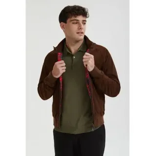 Baracuta für Herren. BRCPS0939UT2623 Lederjacke G9 dunkelbraun (S), Lässig