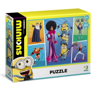 80-Teiliges Minions-Puzzle Buntes Puzzle Für Kinder