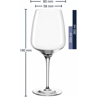 Leonardo Weißweinglas Cesti, Weinglas, Weißwein Glas, Kristallglas, 360 ml, 061966 - Bunt