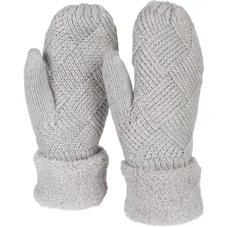 Stylebreaker Strickhandschuhe Fäustlinge grau 1 Stk.